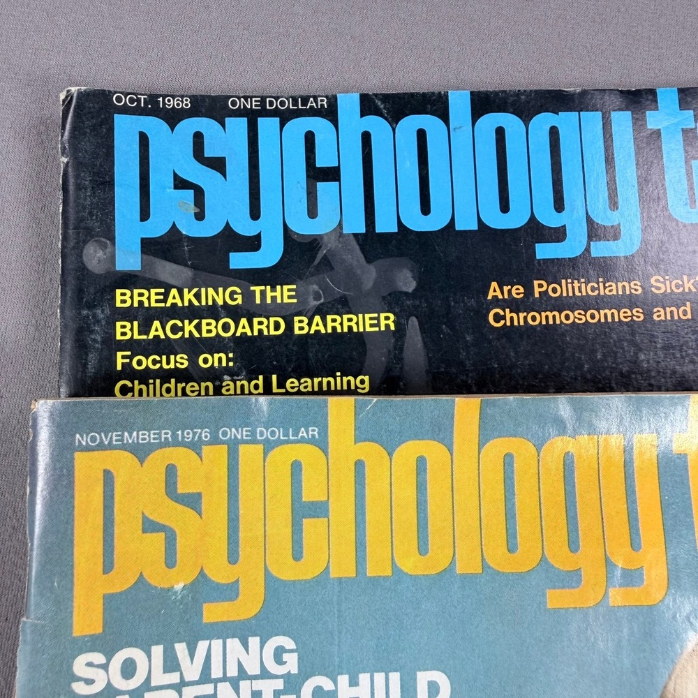 Psychology Today Magazine Lot 1968 1976 Softcover Vintage Psychology Science 2pc - Picture 4 of 4